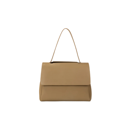 Structured Beige Tote Bag